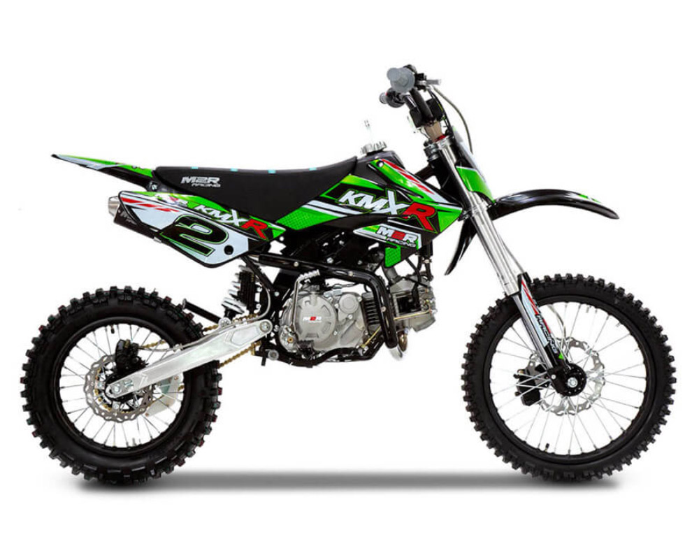 THE KMXR125 PIT BIKE Green Big Wheel